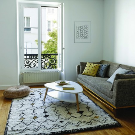 Tapis Berbère Etnya Jaune par Edito Tapis Berbère Etnya Jaune par Edito