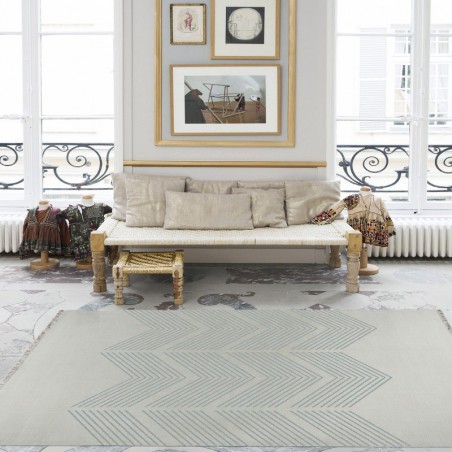 Tapis Design Géométrique Zig Zag Gris par Edito Tapis Design Géométrique Zig Zag Gris par Edito