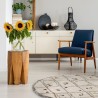 Tapis Farandole Multicolore Berbère Rond Safran x160cm par Edito Tapis Farandole Multicolore Berbère Rond Safran x160cm par Edito
