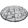 Tapis Farandole Berbère Rond Noir et Blanc x160cm par Edito Tapis Farandole Berbère Rond Noir et Blanc x160cm par Edito