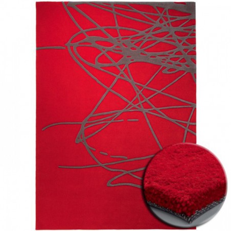 Tapis Rouge Brainstorm par Esprit Home Tapis Rouge Brainstorm par Esprit Home