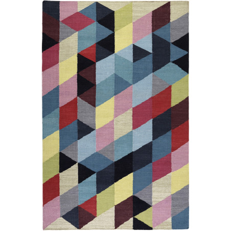 Tapis Moderne Rainbow Triango Kelim Tapis Moderne Rainbow Triango Kelim