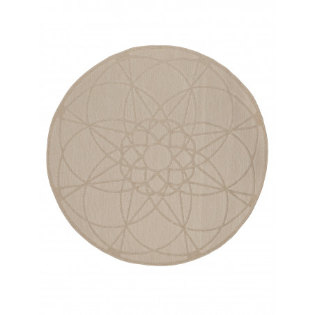 Tapis d'Extérieur Collection Skandi Look Tondo Ecru Tapis d'Extérieur Collection Skandi Look Tondo Ecru