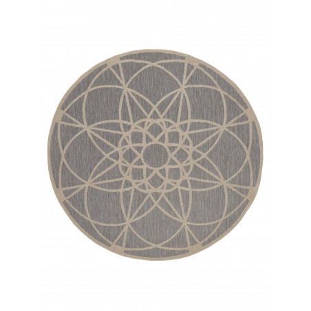 Tapis d'Extérieur Collection Skandi Look Tondo Silver Tapis d'Extérieur Collection Skandi Look Tondo Silver