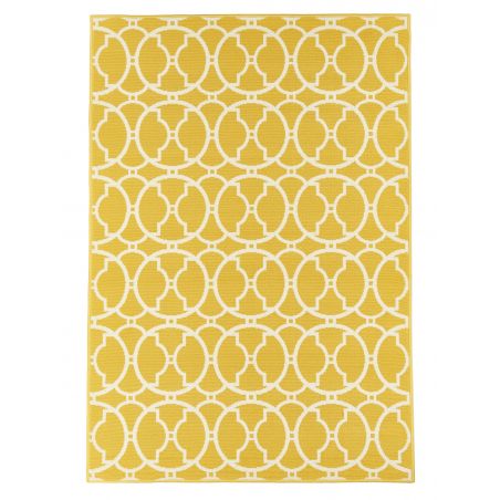 Tapis d'Extérieur Collection Vitaminic Interlaced Jaune Tapis d'Extérieur Collection Vitaminic Interlaced Jaune