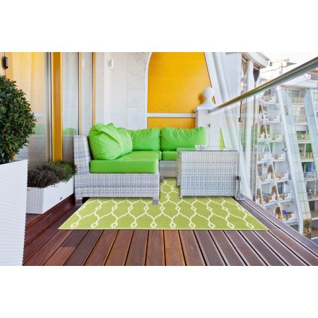 Tapis d'Extérieur Collection Vitaminic Trellis Vert Tapis d'Extérieur Collection Vitaminic Trellis Vert