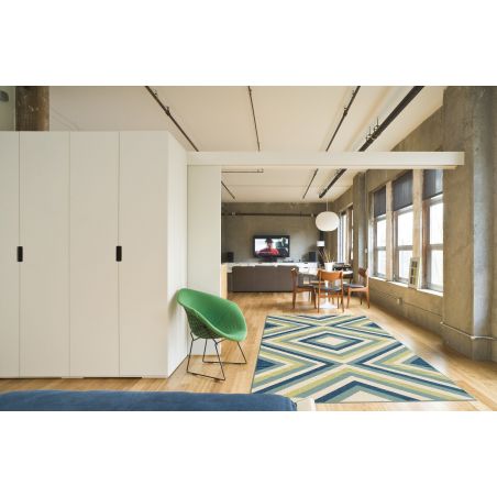 Tapis d'Extérieur Collection Vitaminic Rombi Blue Green Tapis d'Extérieur Collection Vitaminic Rombi Blue Green