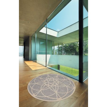 Tapis d'Extérieur Collection Skandi Look Tondo Silver Tapis d'Extérieur Collection Skandi Look Tondo Silver