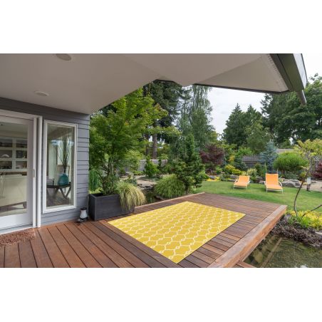 Tapis d'Extérieur Collection Vitaminic Trellis Jaune Tapis d'Extérieur Collection Vitaminic Trellis Jaune