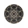Tapis d'Extérieur Collection Skandi Look Tondo Ecru Black Tapis d'Extérieur Collection Skandi Look Tondo Ecru Black