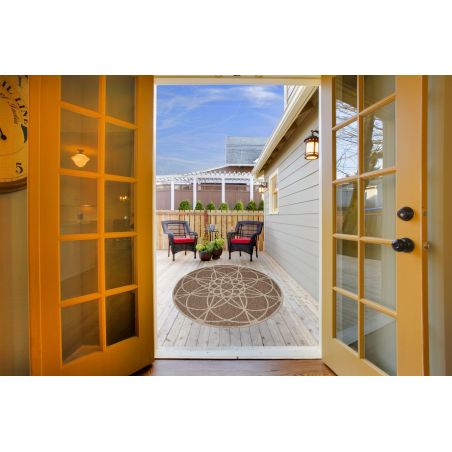 Tapis d'Extérieur Collection Skandi Look Tondo Mink Tapis d'Extérieur Collection Skandi Look Tondo Mink