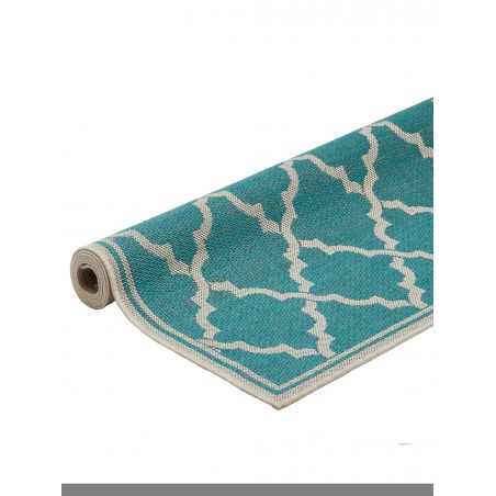 Tapis d'Extérieur Collection Contemporary Intreccio Turquoise Tapis d'Extérieur Collection Contemporary Intreccio Turquoise