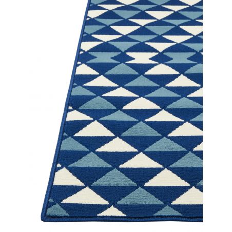 Tapis d'Extérieur Collection Coastal Living Triangles Navy Tapis d'Extérieur Collection Coastal Living Triangles Navy
