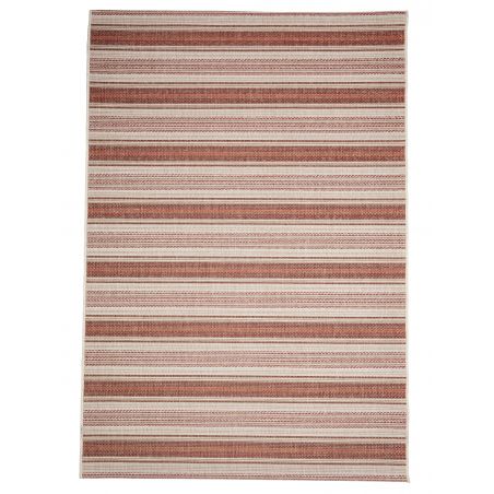 Tapis d'Extérieur Collection Contemporary Riga Rust Red