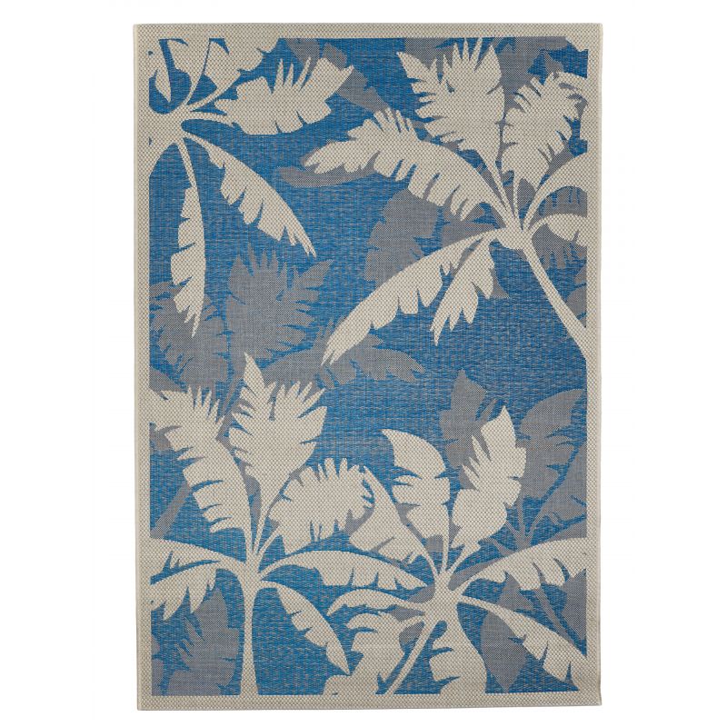Tapis d'Extérieur Collection Tropical Palms Blue