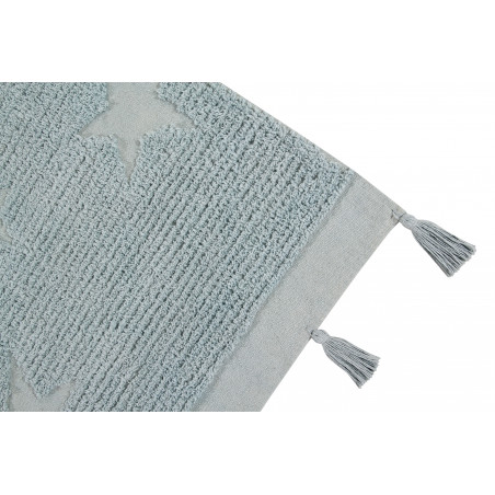 Tapis Lavable Hippy Stars Aqua Bleu Tapis Lavable Hippy Stars Aqua Bleu