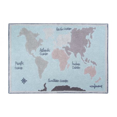Tapis Lavable Vintage Map Tapis Lavable Vintage Map