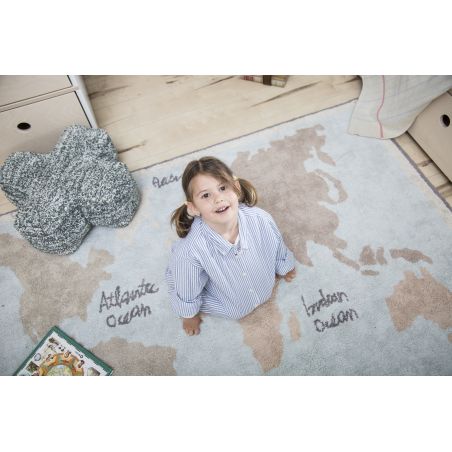 Tapis Lavable Vintage Map Tapis Lavable Vintage Map