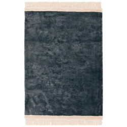 Tapis moderne Mekong pétrol et rose