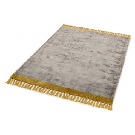 Tapis moderne Mekong argent et moutarde Tapis moderne Mekong argent et moutarde