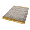 Tapis moderne Mekong argent et moutarde
