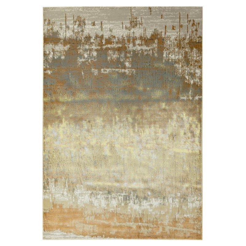 Tapis de salon contemporain polyester Dune Or, Beige, Gris Angara - JOSEPH LEBON