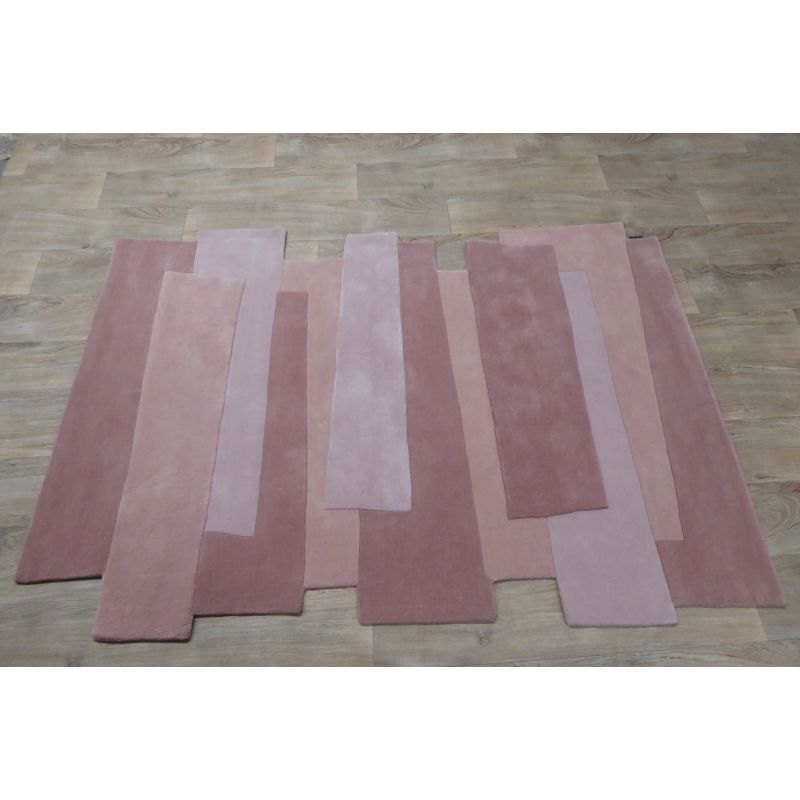 Tapis Contemporain Pebbles rose