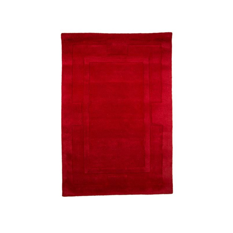 Tapis en Relief Laine Apollo Rouge
