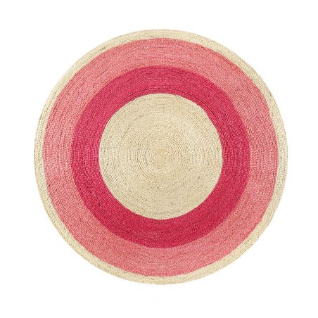 Tapis Rond Beach House rose Tapis Rond Beach House rose
