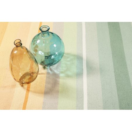 Tapis Design Raise Kelim orange et vert Tapis Design Raise Kelim orange et vert