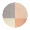 Tapis Rond Harlem orange et gris Tapis Rond Harlem orange et gris