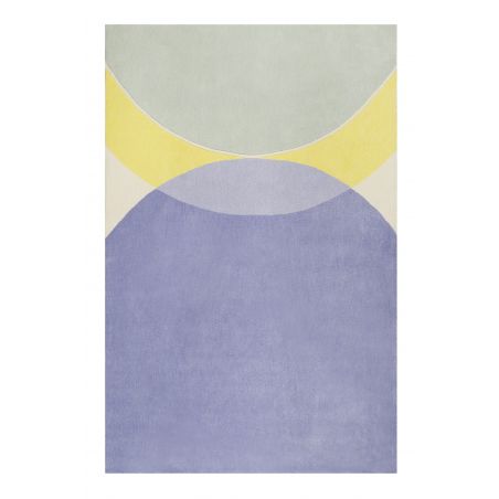 Tapis Design Tavai bleu et jaune Tapis Design Tavai bleu et jaune