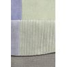 Tapis Rond Harlem bleu et vert Tapis Rond Harlem bleu et vert