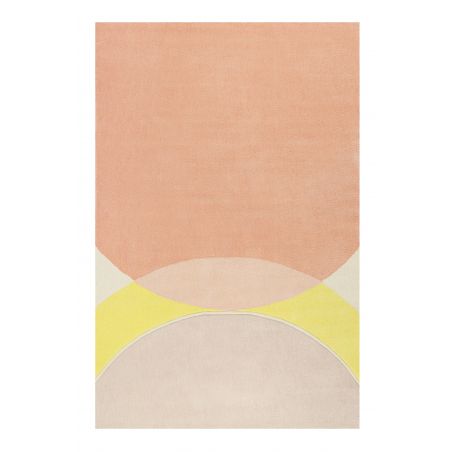 Tapis Design Tavai orange et jaune Tapis Design Tavai orange et jaune