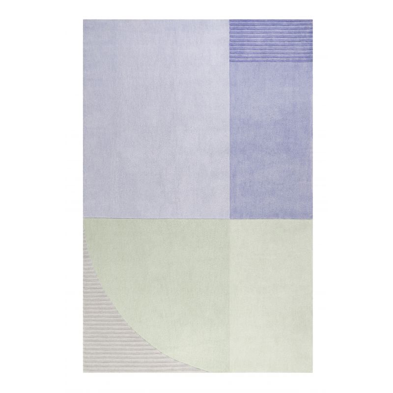 Tapis Design Runway bleu et vert