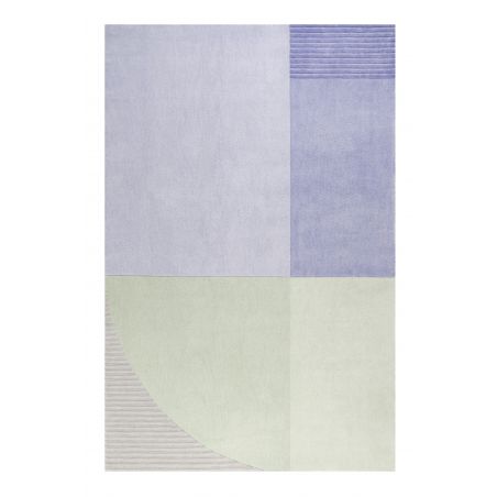 Tapis Design Runway bleu et vert