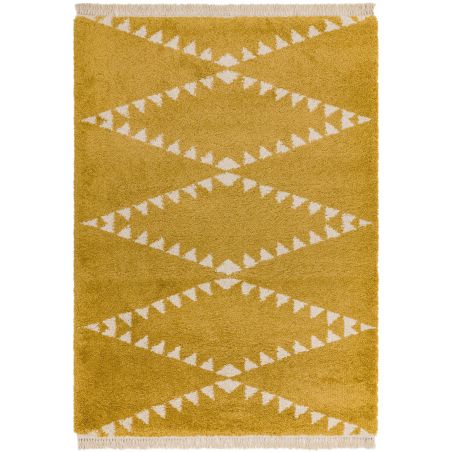 Tapis moderne Tigre moutarde