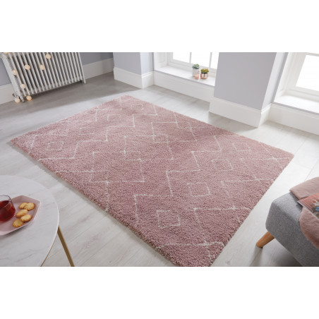 Tapis Design Dakari Imari rose et crème Tapis Design Dakari Imari rose et crème