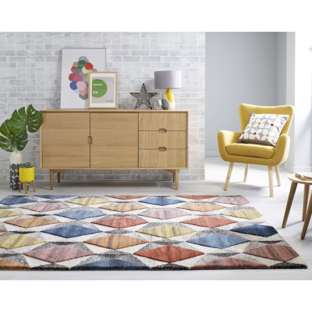 Tapis Design Géométrique Moda Yara multicolore Tapis Design Géométrique Moda Yara multicolore
