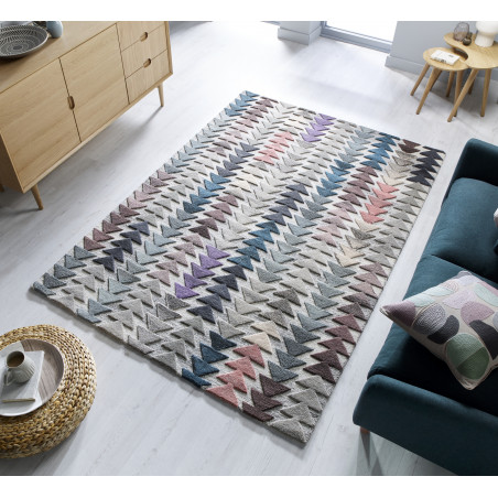 Tapis Design Géométrique Moda Archer multicolore Tapis Design Géométrique Moda Archer multicolore