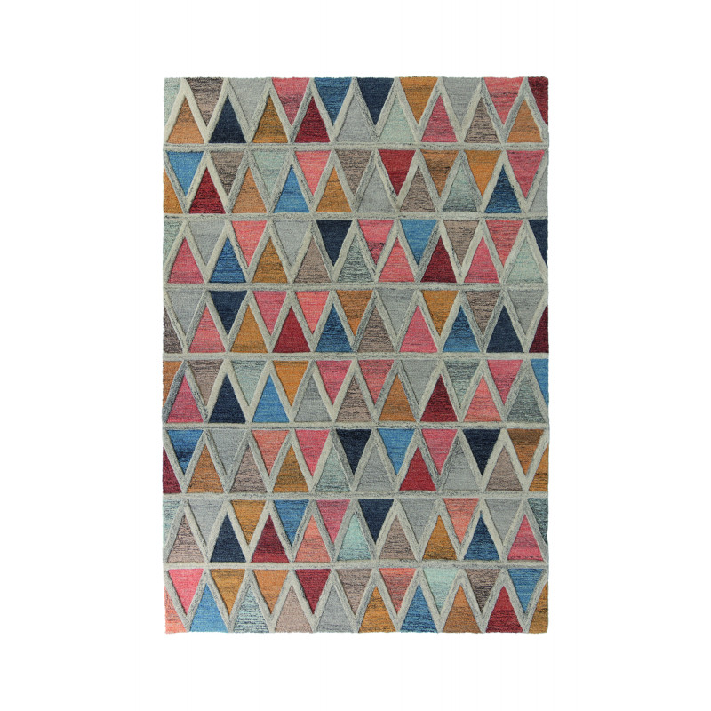 Tapis pure laine Géométrique Moda multicolore Moretz - FLAIR RUGS