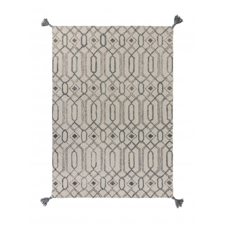 Tapis Design Géométrique Nappe gris Pietro 160 x 230 cm