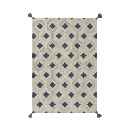 Tapis Design Géométrique Nappe Marco bleu