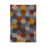 Tapis Design Géométrique Moderno Munro rouille multi Tapis Design Géométrique Moderno Munro rouille multi