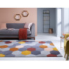 Tapis Design Géométrique Moderno Munro rouille multi Tapis Design Géométrique Moderno Munro rouille multi