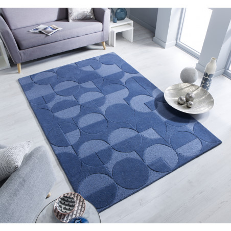 Tapis Design Géométrique Moderno Gigi bleu Tapis Design Géométrique Moderno Gigi bleu