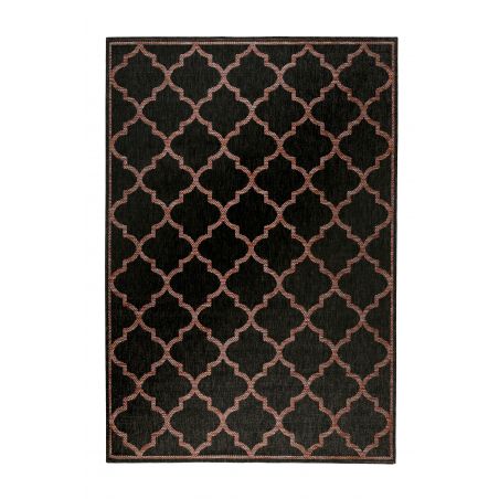 Tapis moderne pour l'extérieur Gleamy noir