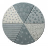 Tapis pour enfant Canon rond Bleu Tapis pour enfant Canon rond Bleu