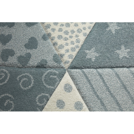 Tapis pour enfant Canon rond Bleu Tapis pour enfant Canon rond Bleu