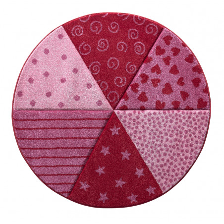 Tapis pour enfant Canon rond Fuchsia Tapis pour enfant Canon rond Fuchsia